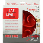 Eat Slow Live Longer Tumble Feeder Red