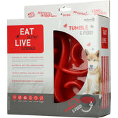 Eat Slow Live Longer Tumble Feeder Red