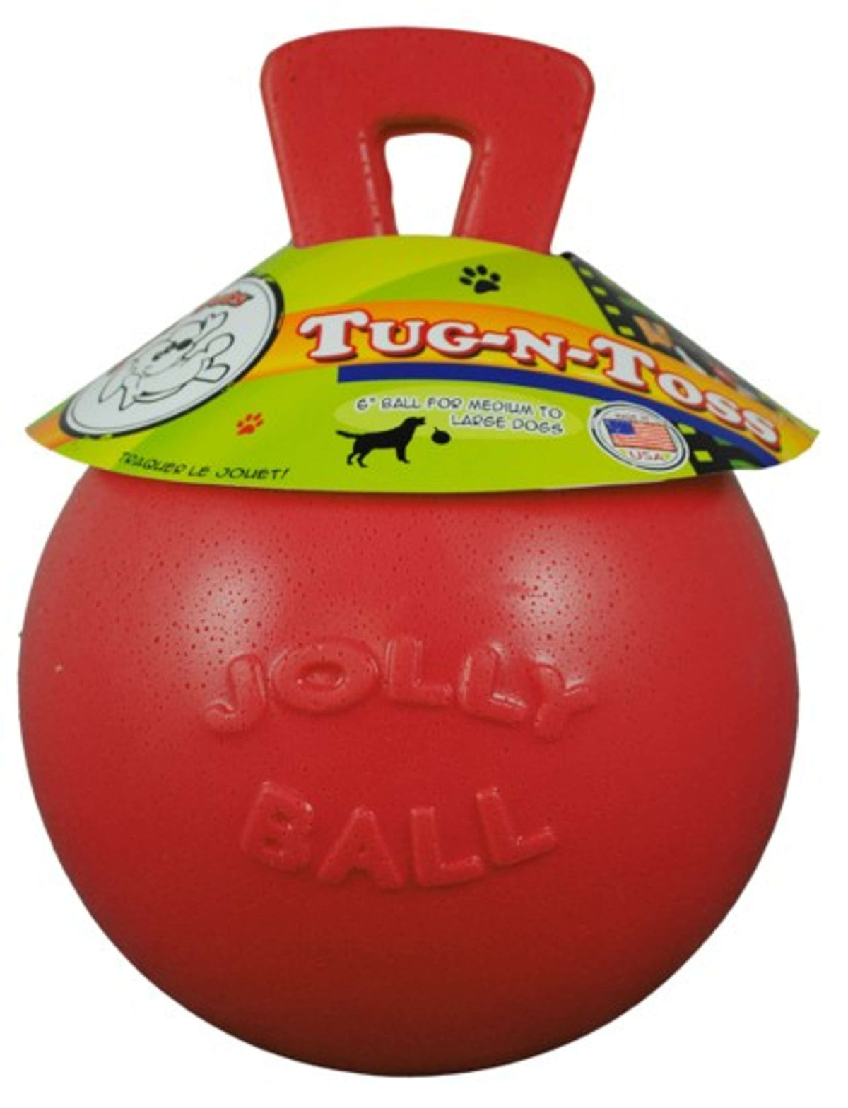 Jolly Ball Tug-n-Toss Red