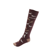 HORKA Socks Horses Dark brown/Beige