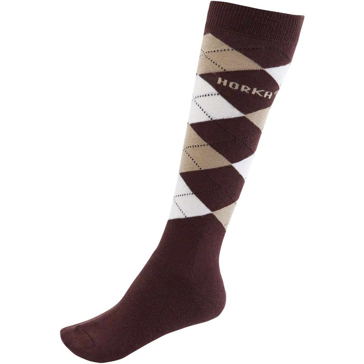 HORKA Socks Diamond Dark brown/Beige