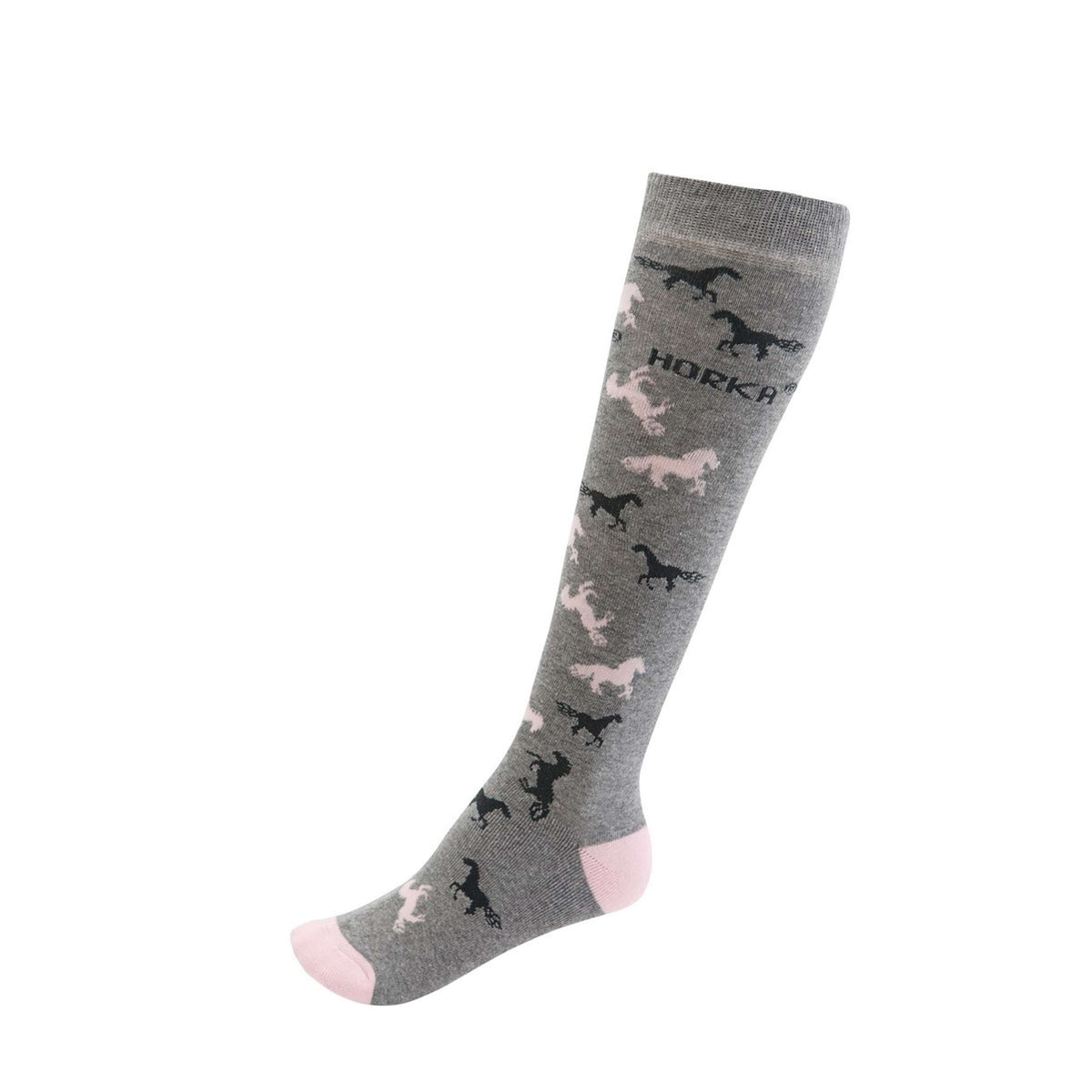 HORKA Socks Horses Grey/Pink