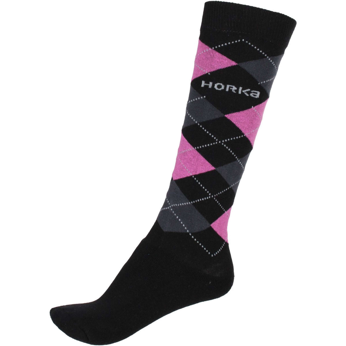 HORKA Socks Diamond Black/Pink