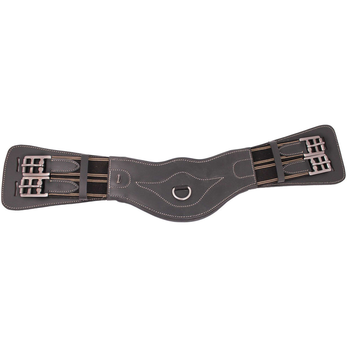 HORKA Dressage Girth Leather Black/Silver