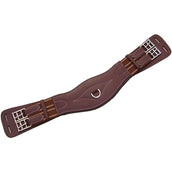 HORKA Dressage Girth Leather Brown/Silver