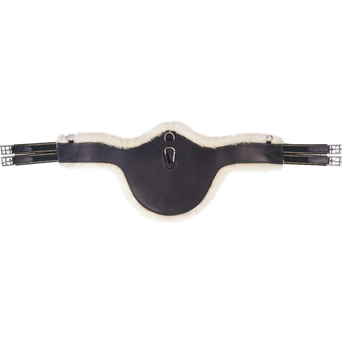 HORKA Girth Leather with Sheepskin Black/Silver