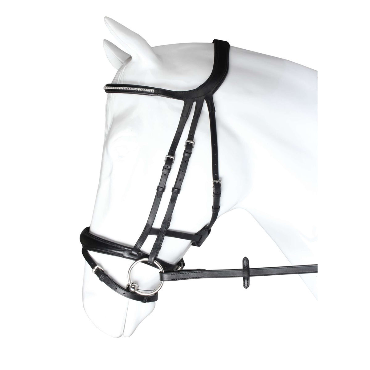 HORKA Bridle Crown Black/Silver