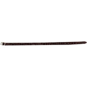 HORKA Spur Straps Patent Croco Letaher By Pair Brown/Silver