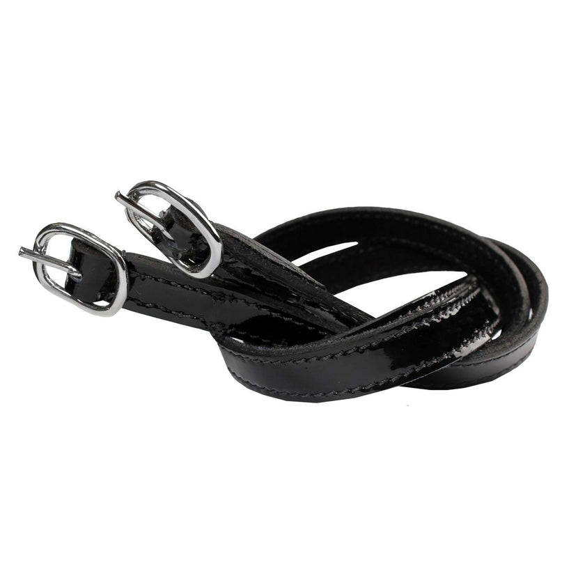 HORKA Spur Straps Patent Per Pair Black/Silver