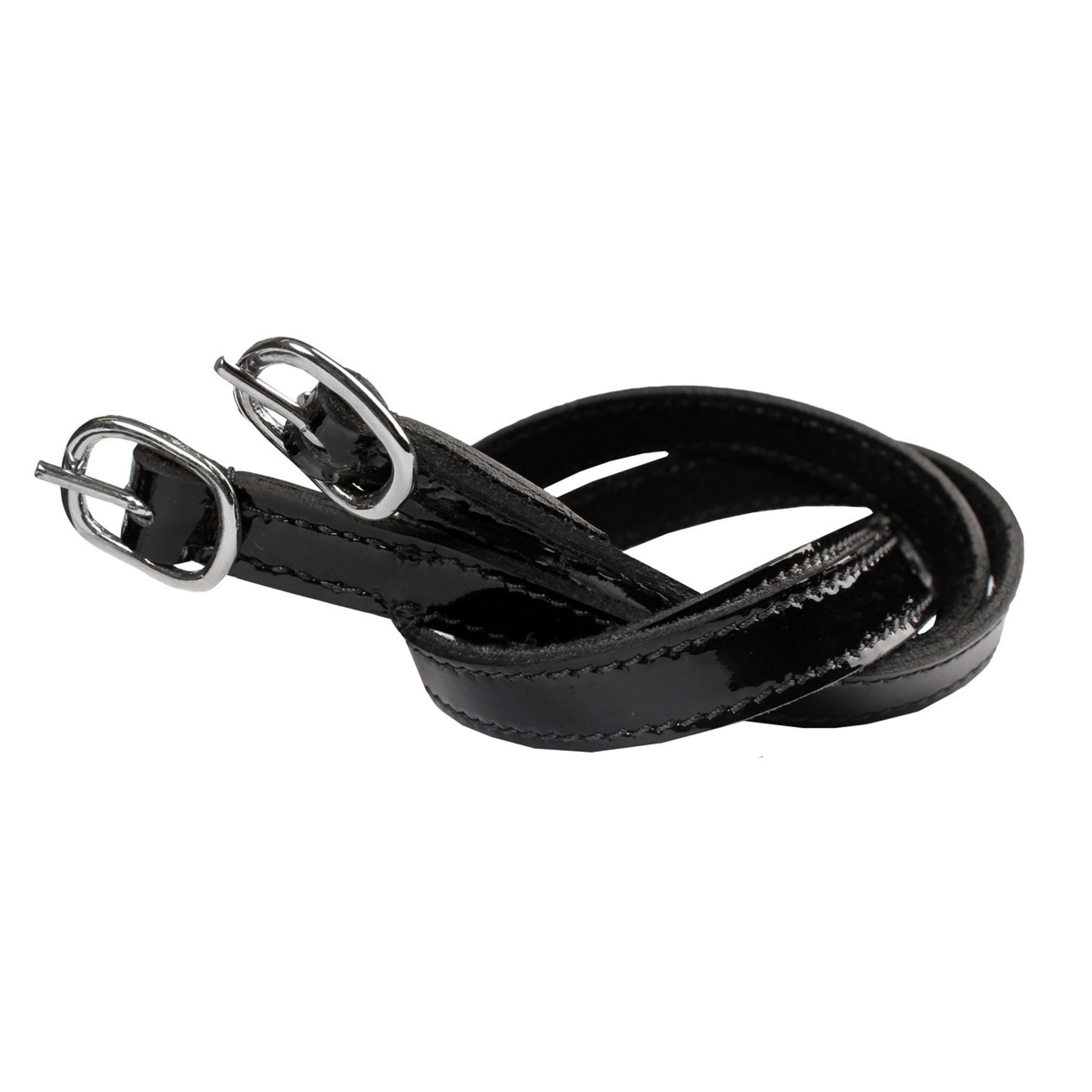 HORKA Spur Straps Patent Per Pair Black/Silver HORKA Spur Straps Patent Per Pair Black/Silver