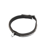 HORKA Dog Collar Leather Clincher Black/Silver