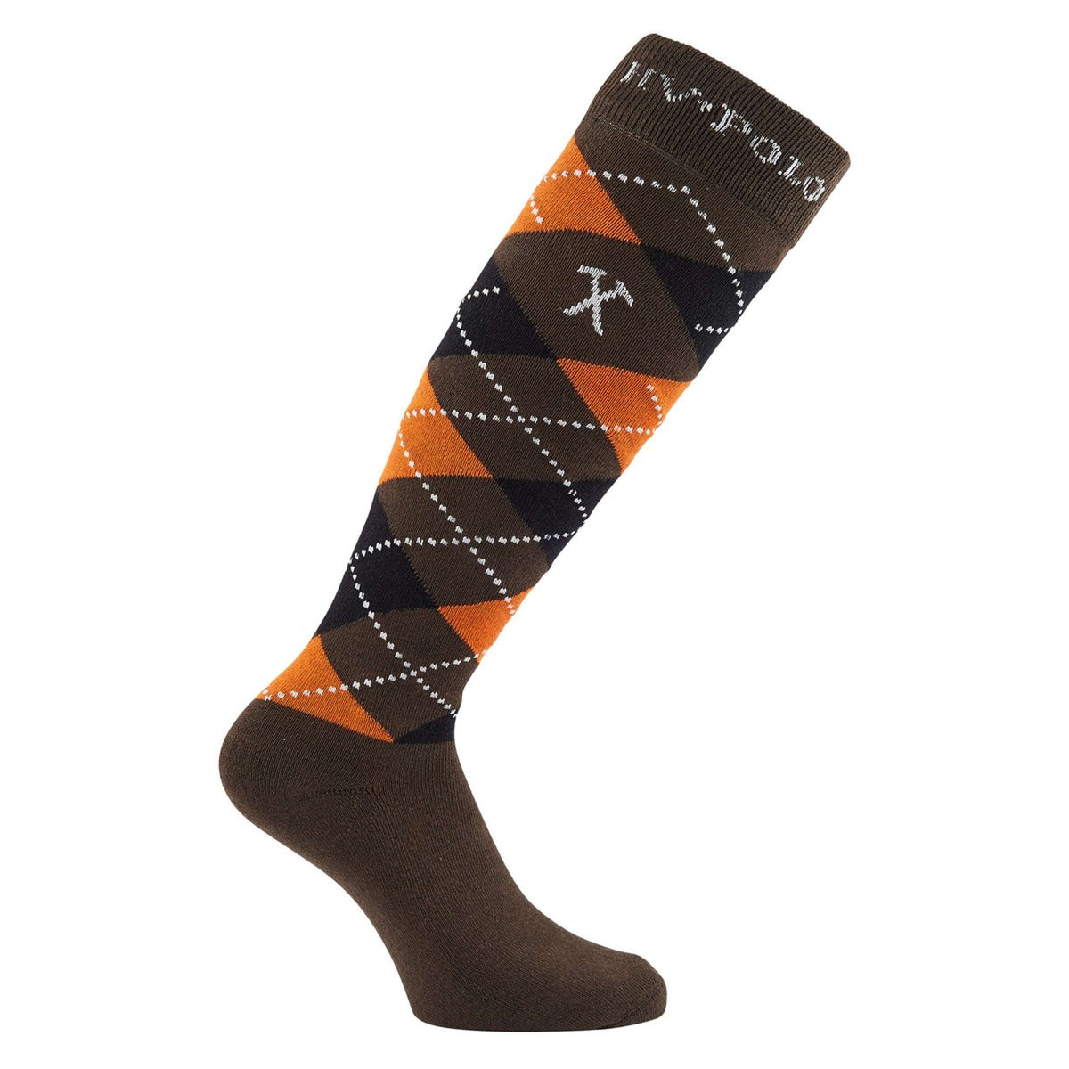 HV Polo Socks Argyle Army/White