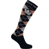 HV Polo Socks Argyle Navy/Copper