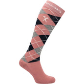 HV Polo Socks Argyle Dusty Rose/Navy