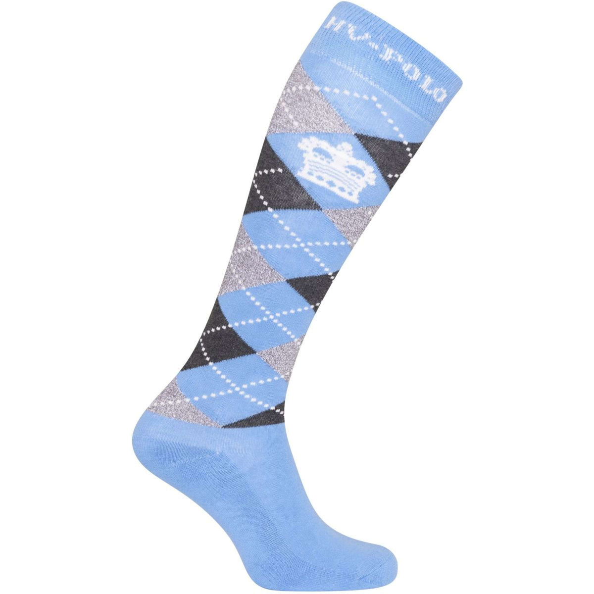 HV Polo Socks Argyle Airblue/Black