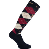 HV Polo Socks Argyle Navy/Roja/Sand