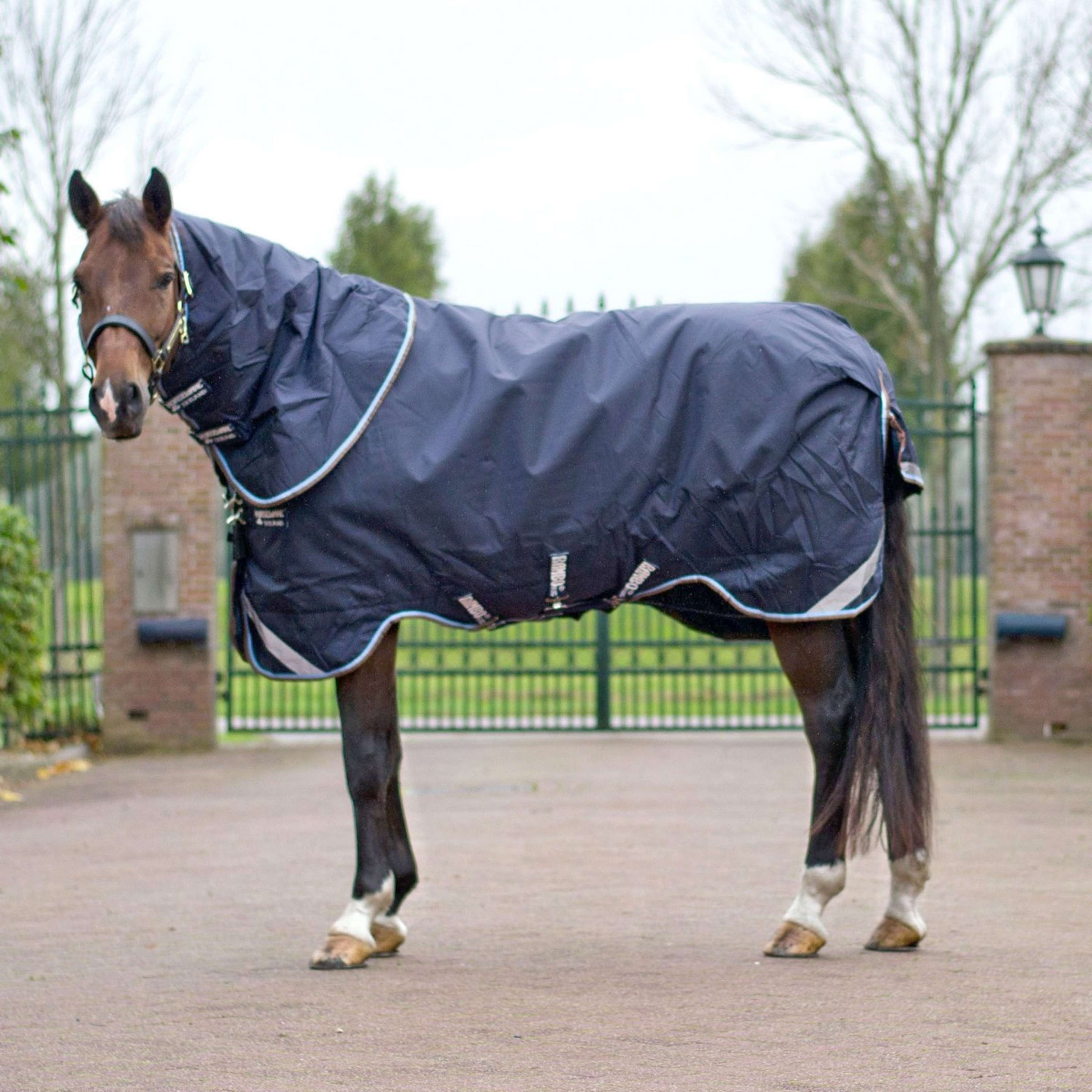 Rambo Winter Rug Duo 100g + 300g Navy/Sky Blue