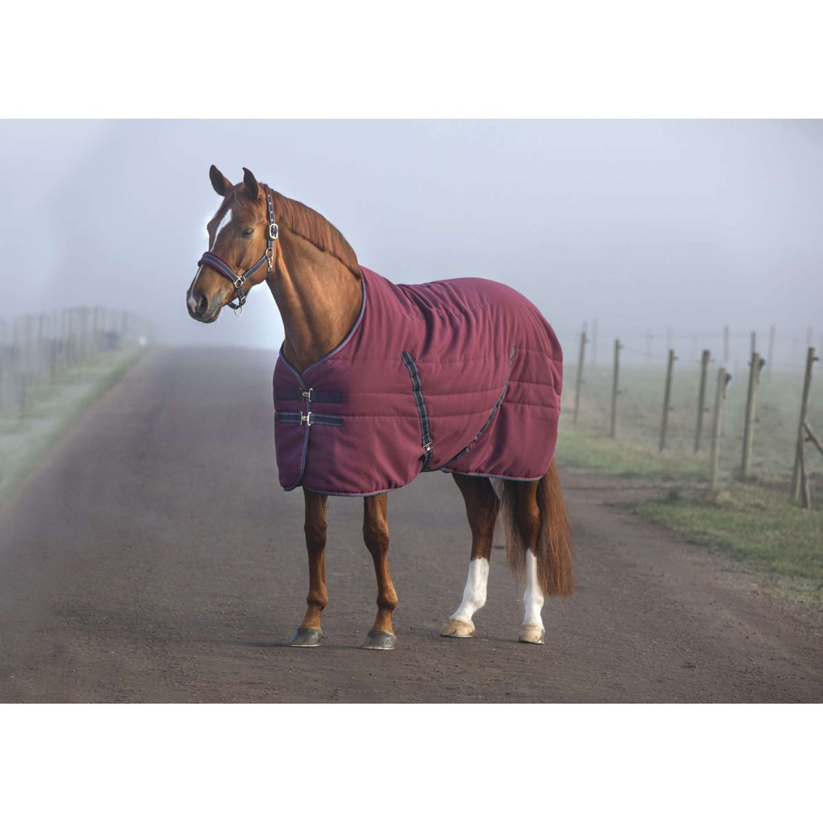 Rambo Stable Rug Embossed Lining 100g Burgundy