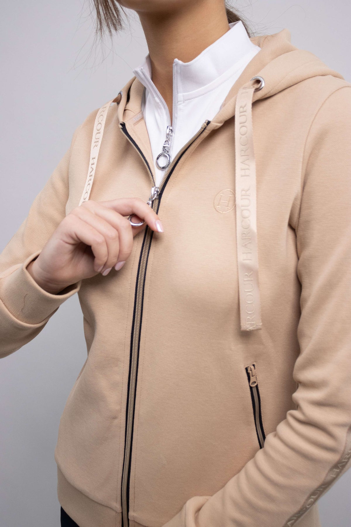 Harcour Zip-Hoodie Sultan Women Sand