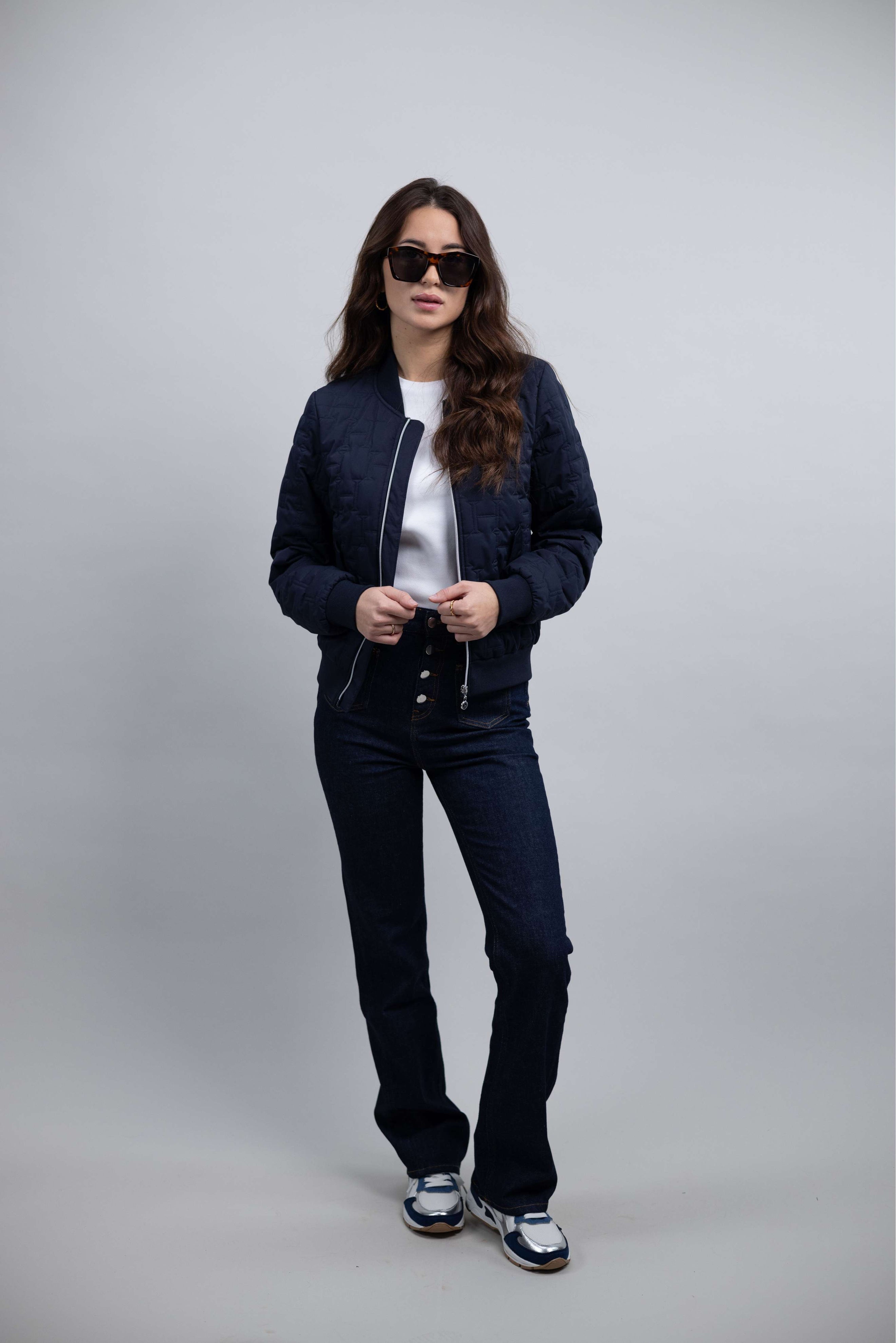 Harcour Bomber Jacket Bimba Women Marine