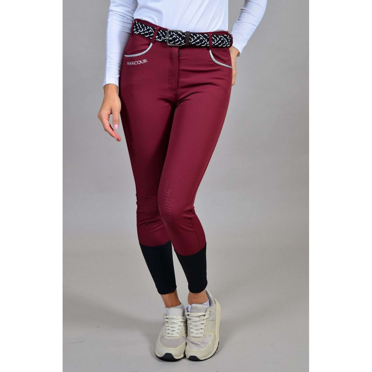 Harcour Breeches Jaltika Fix System Burgundy