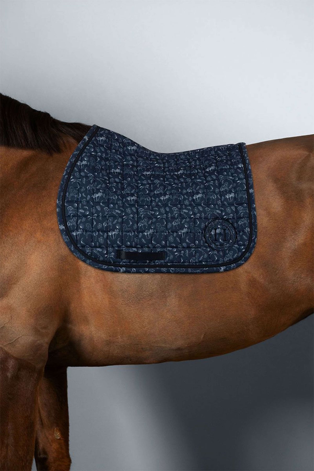 Harcour Saddlepad Soft Dressage Navy/Jouy