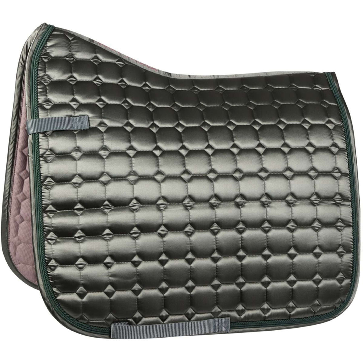 Harry's Horse Saddlepad Denici Cavalli Scabiosa Satin Dressage Olive