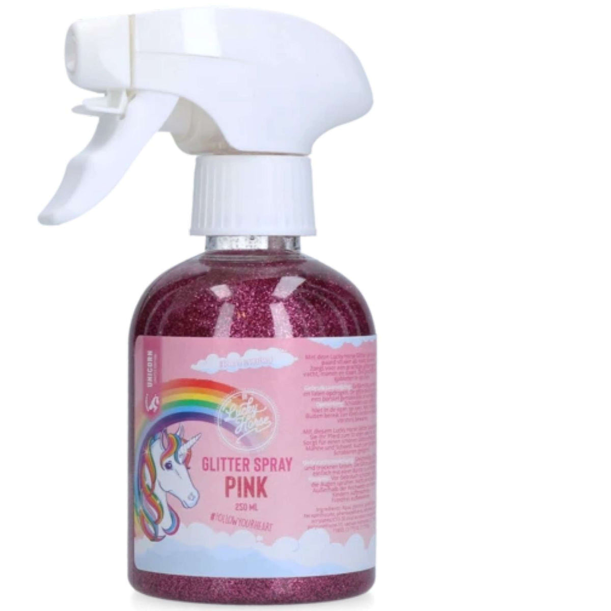 Lucky Horse Glitter Spray Unicorn Pink