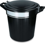 Agradi Food Container with Lid, Lock and Writing Label Black