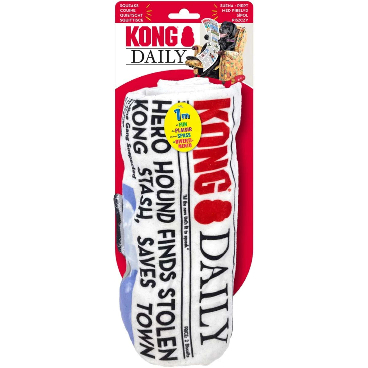 KONG Soft Toy Daily Newspaper XL White