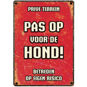 Red Horse Warning Sign Pas Op Hond