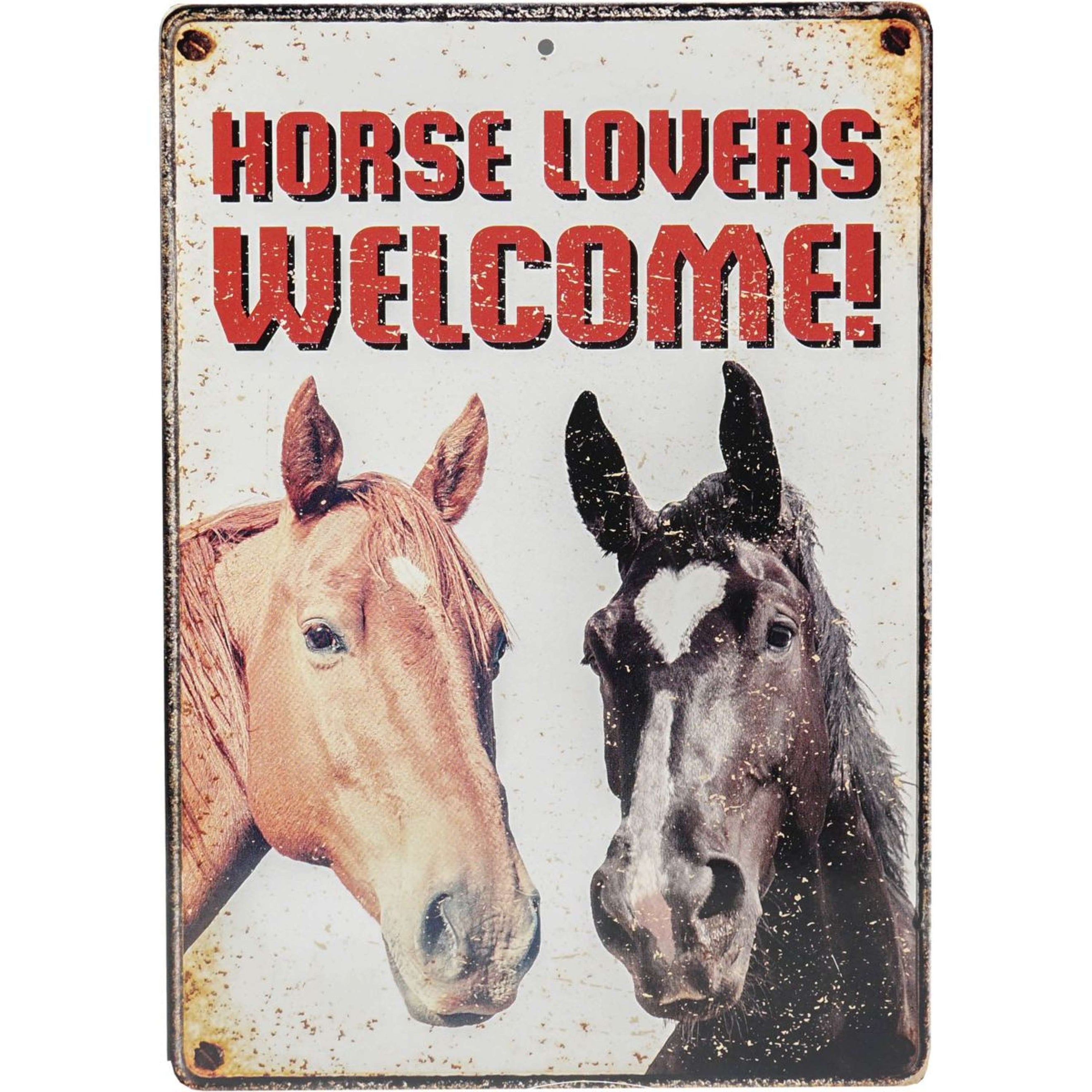 Red Horse Warning Sign Horse Lovers