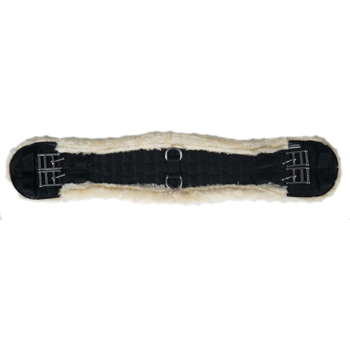 HORKA Dressage Girth Textile with Fur Black