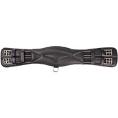 HORKA Dressage Girth Soft Padded Leather Black/Silver