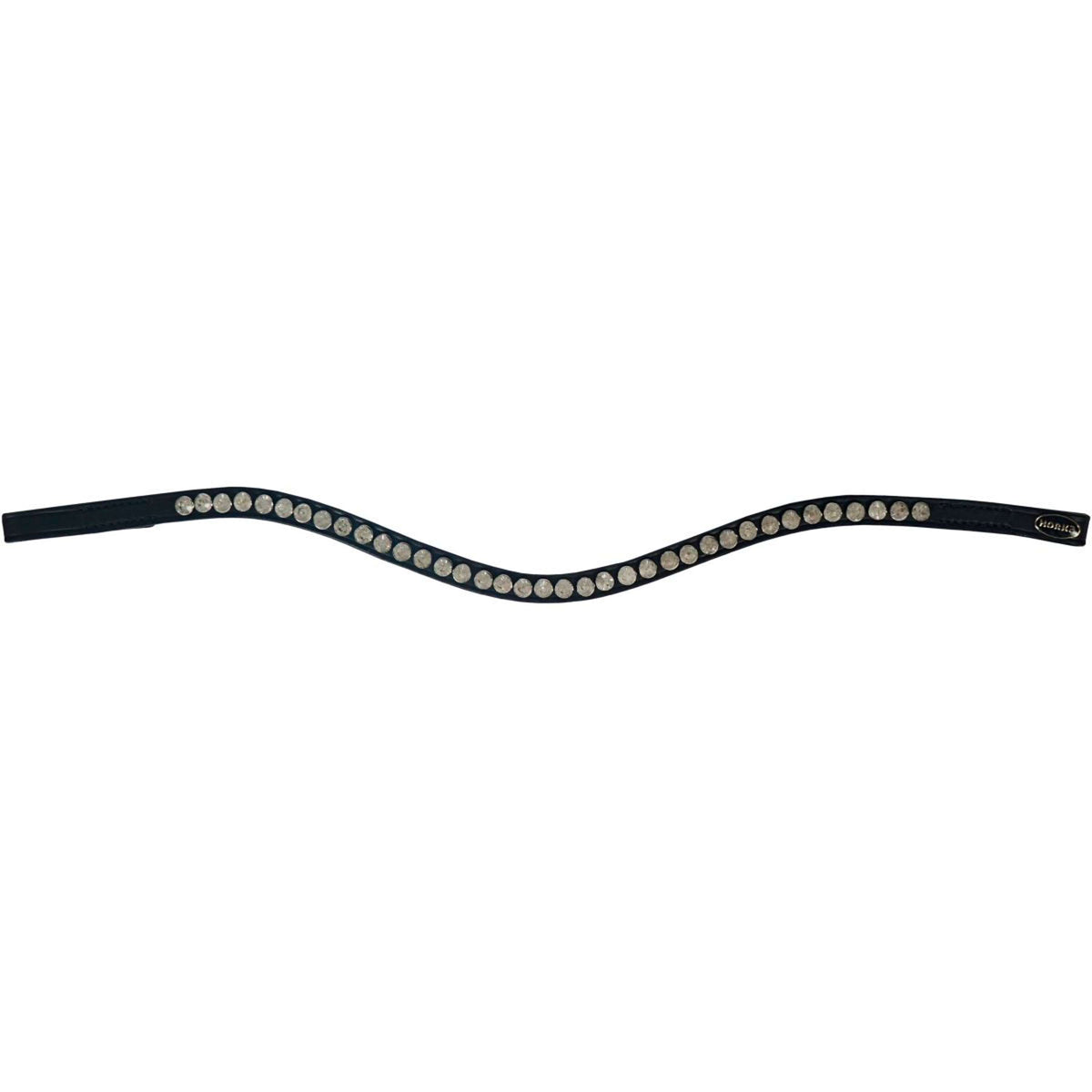 HORKA Browband Colori Black Leather White