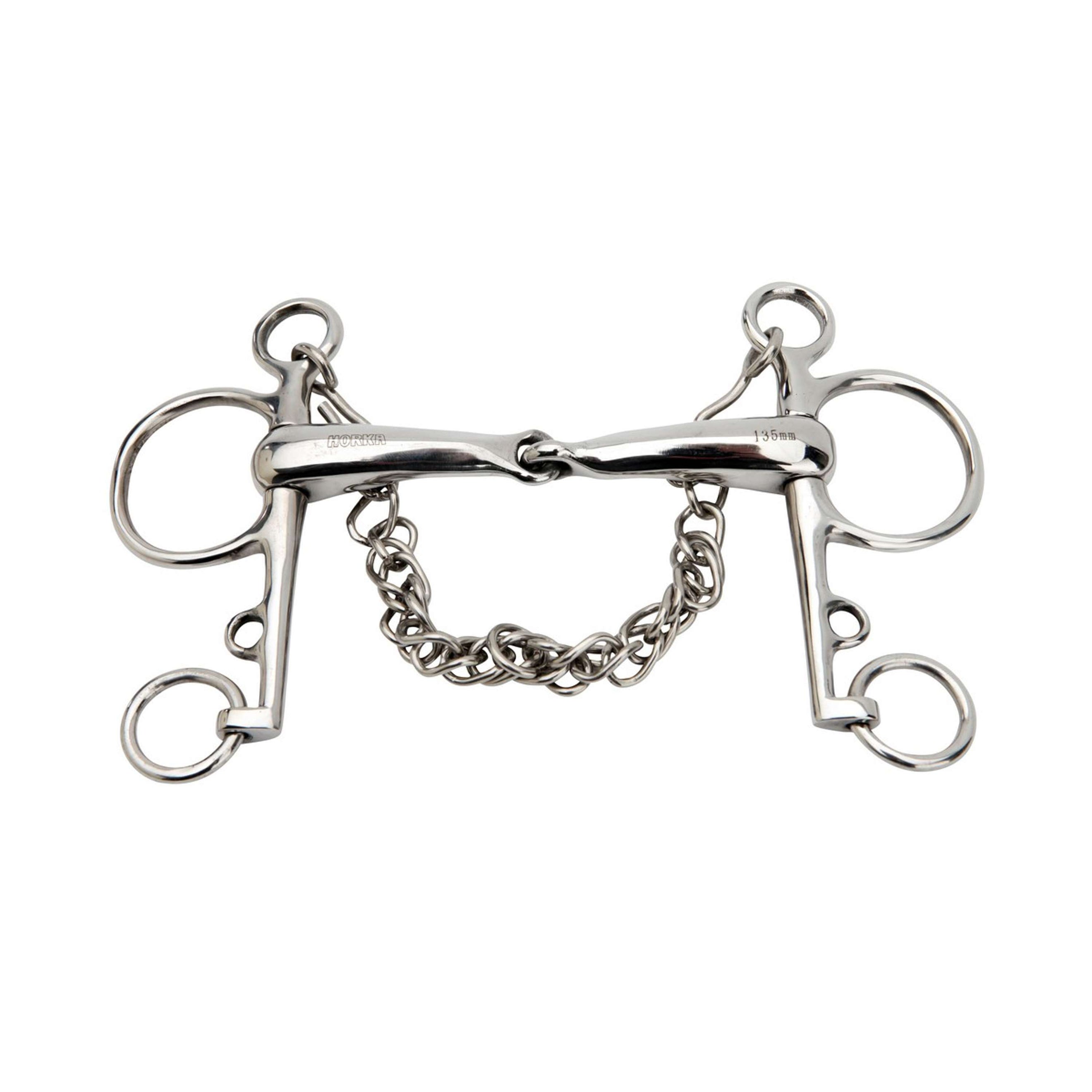 HORKA Jointed Pelham Bit Ss 19mm Stainless Steel HORKA Jointed Pelham Bit Ss 19mm Stainless Steel