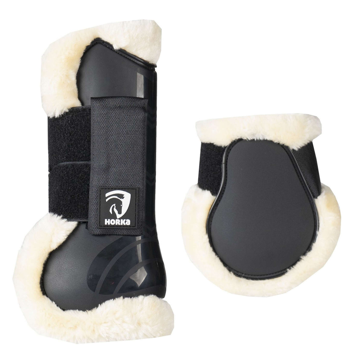 HORKA Leg Protector Set Fur Black