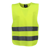 HORKA Vest With Elastic Fluorescent And Reflective Yellow