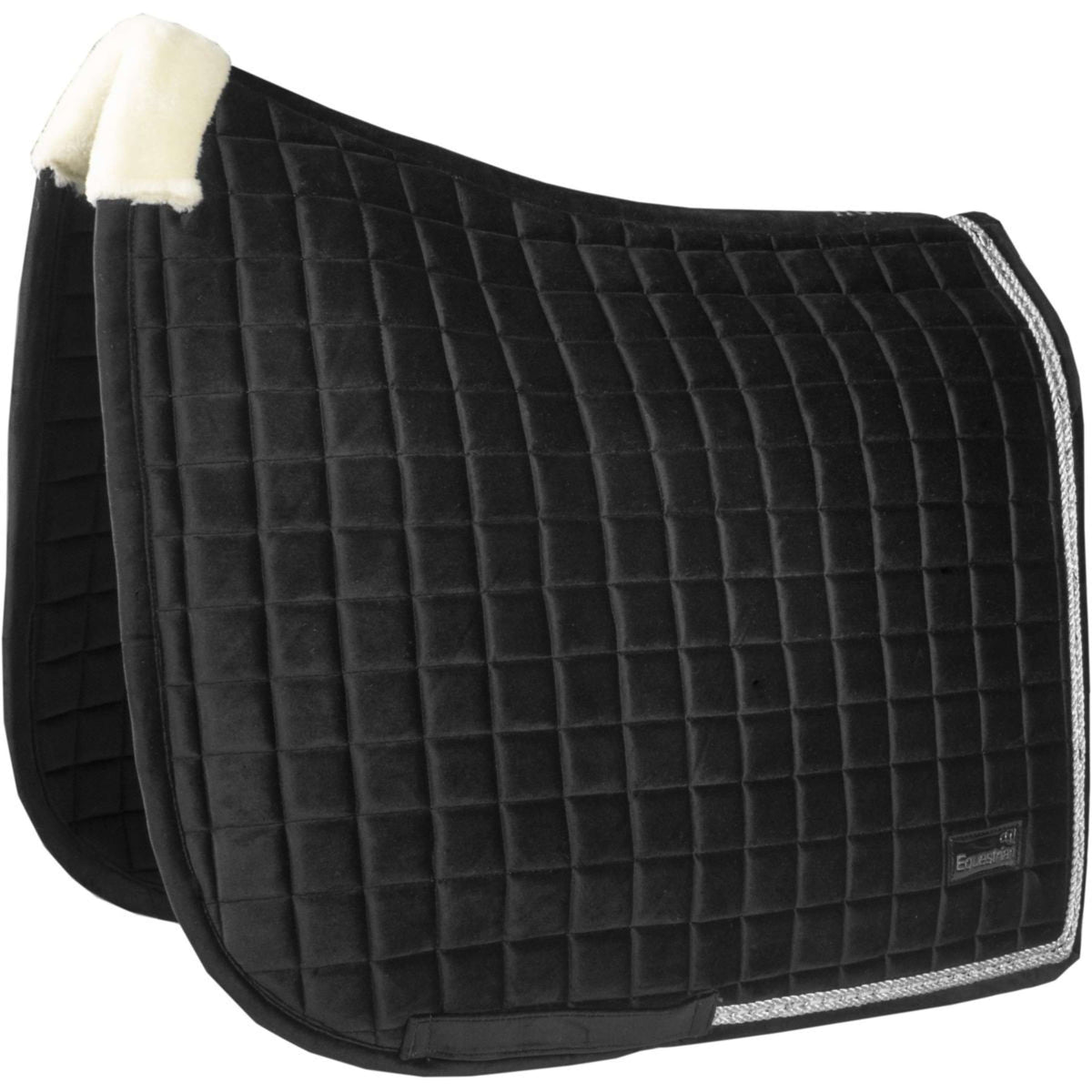 HORKA Saddlepad Equestrian Pro Velvet Dressage Black