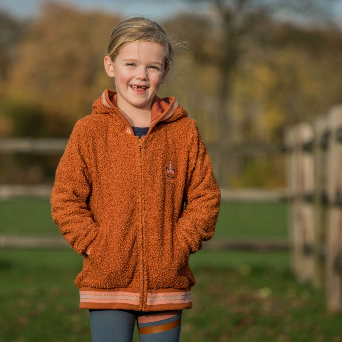 HORKA Zip-Hoodie Kiddy Junior Cognac