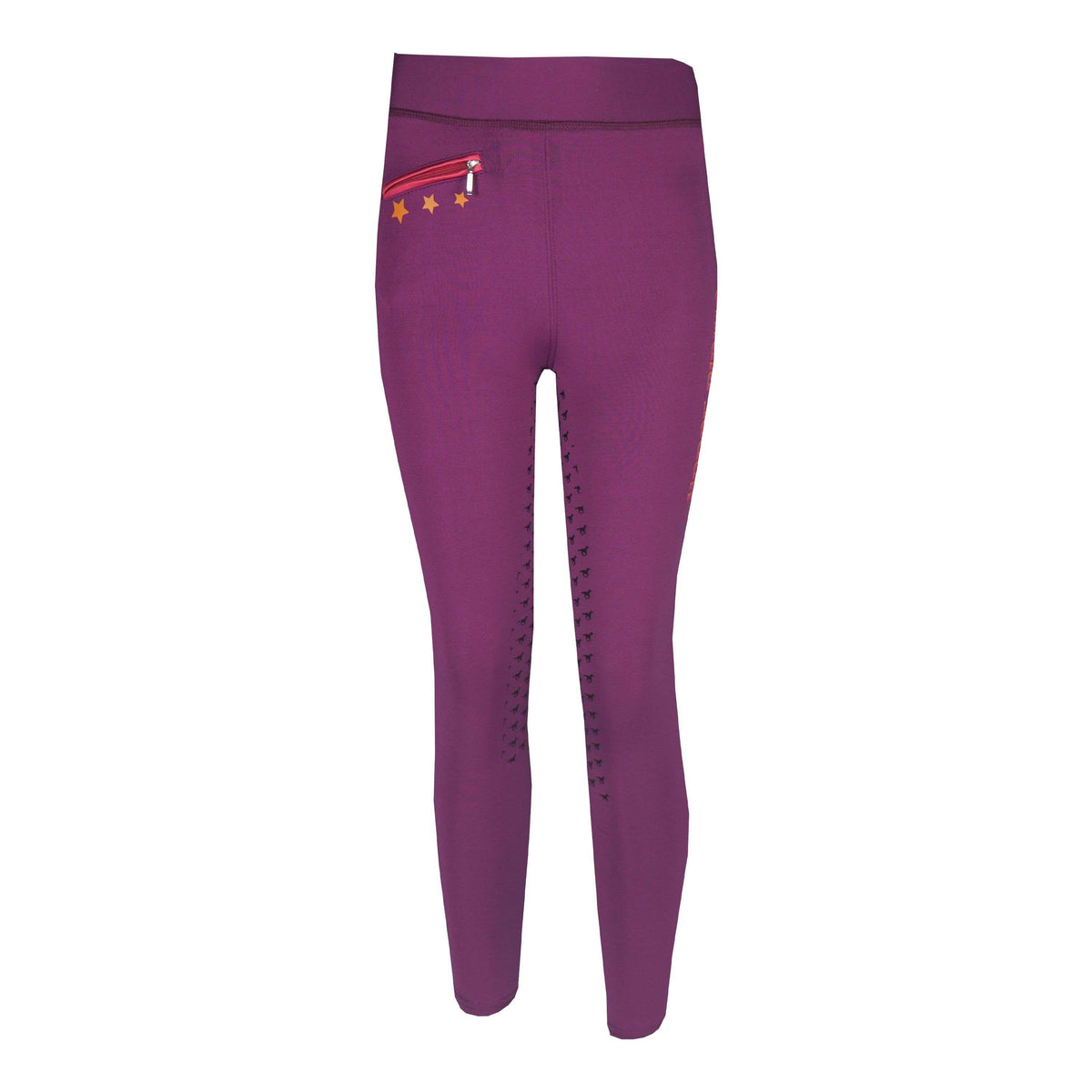 Red Horse Riding Legging Nina Junior Purple