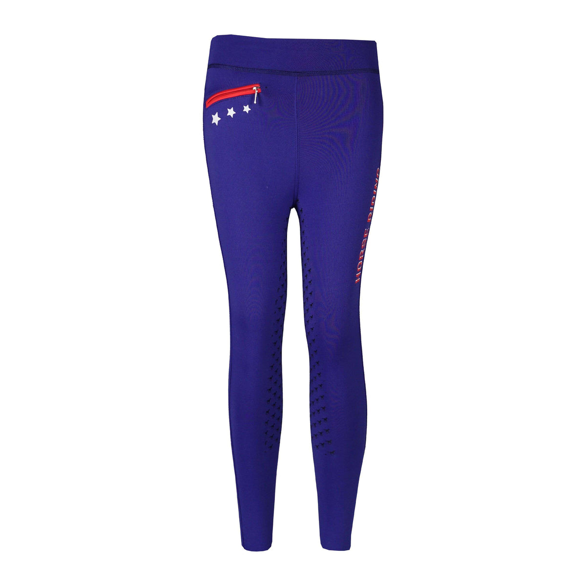 Red Horse Riding Legging Nina Junior Royal Blue