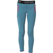 Red Horse Riding Legging Noeska Ladies Atlantic Blue