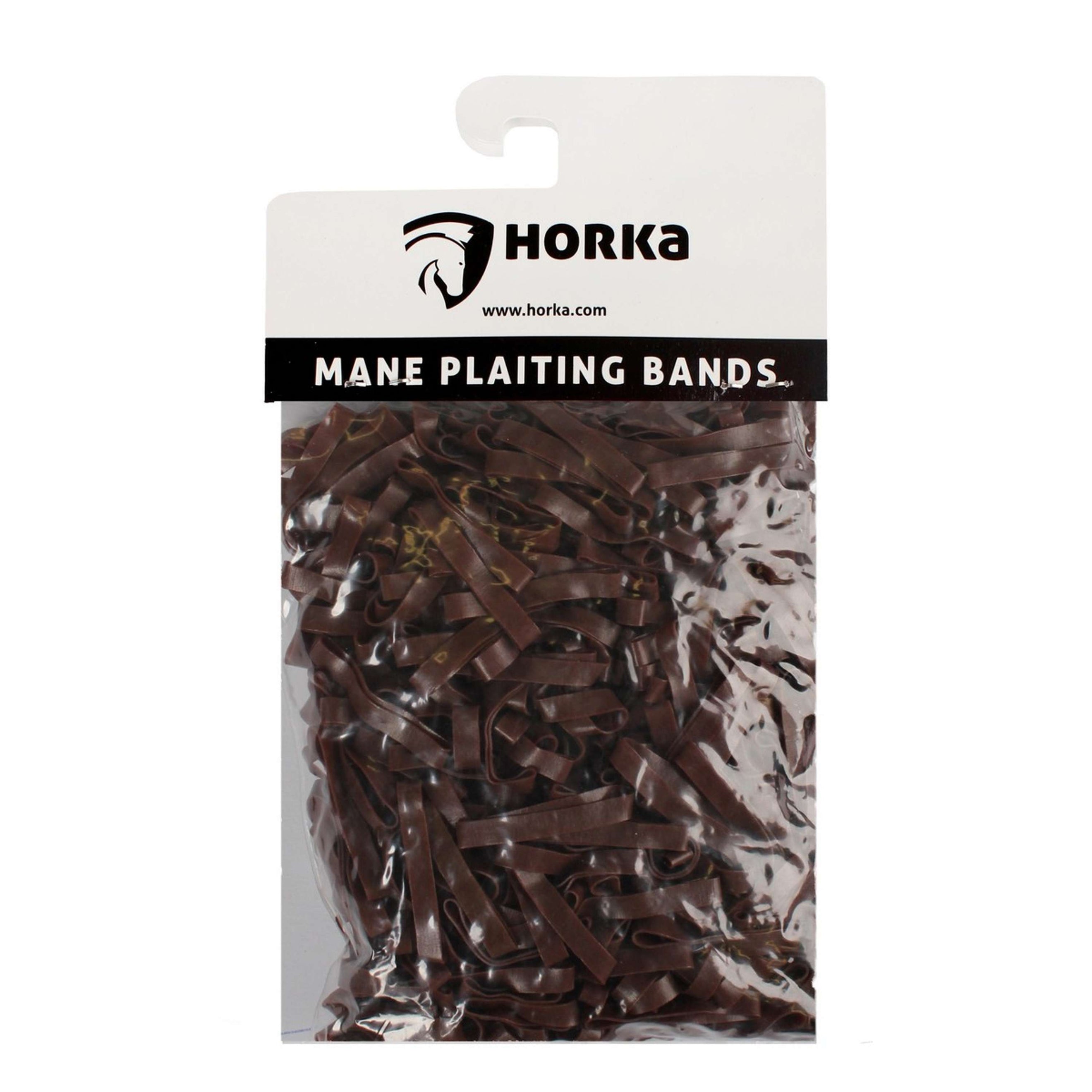 HORKA Mane Plaiting Bands Brown