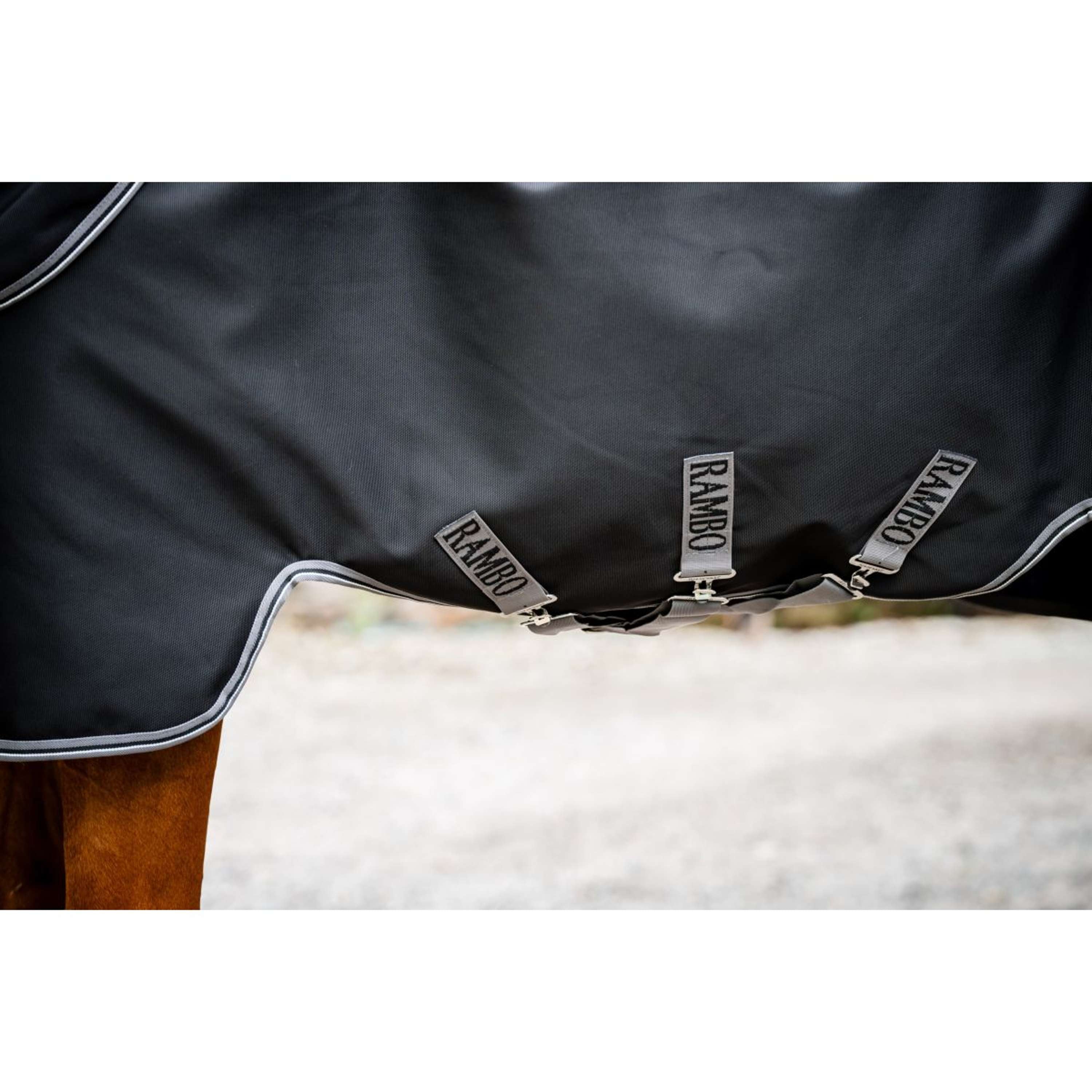 Rambo Turnout 1680D Plus 100g Black/Thunderstorm Grey/Silver
