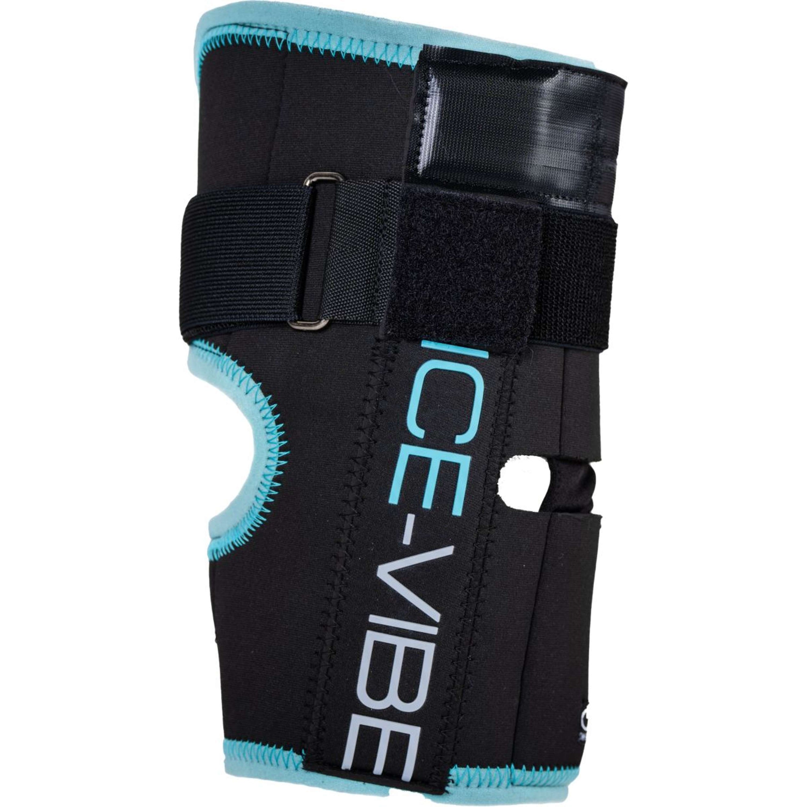 Ice-Vibe Knee Wrap II 2 Pieces Black/Aqua
