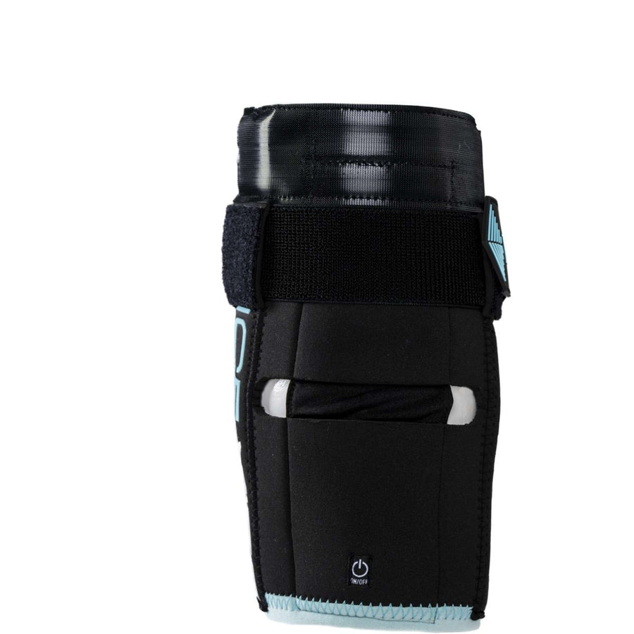 Ice-Vibe Knee Wrap II 2 Pieces Black/Aqua