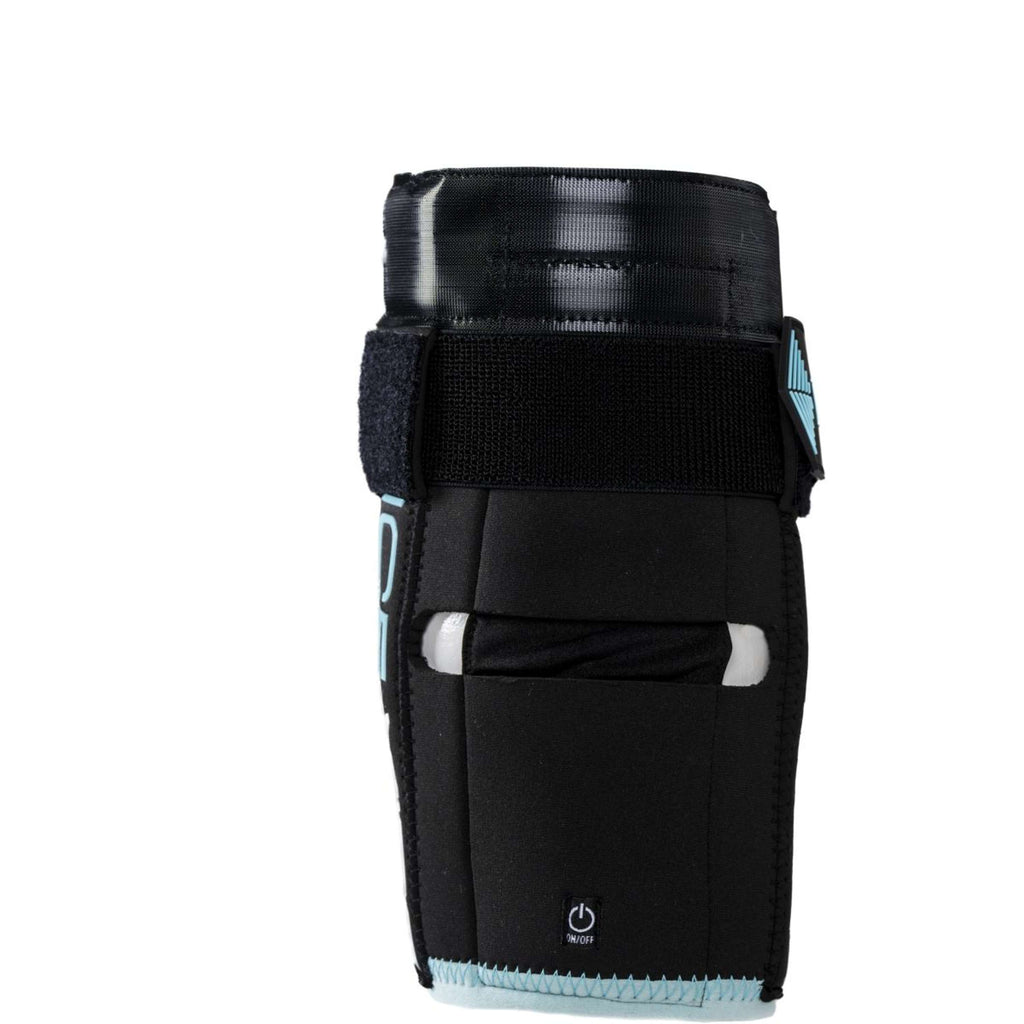 Ice-Vibe Knee Wrap II 2 Pieces Black/Aqua