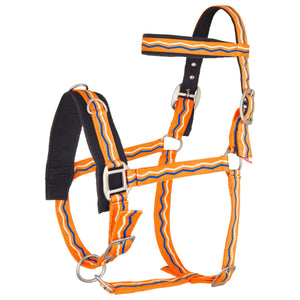 Imperial Riding Cavesson Nylon Neon Orange