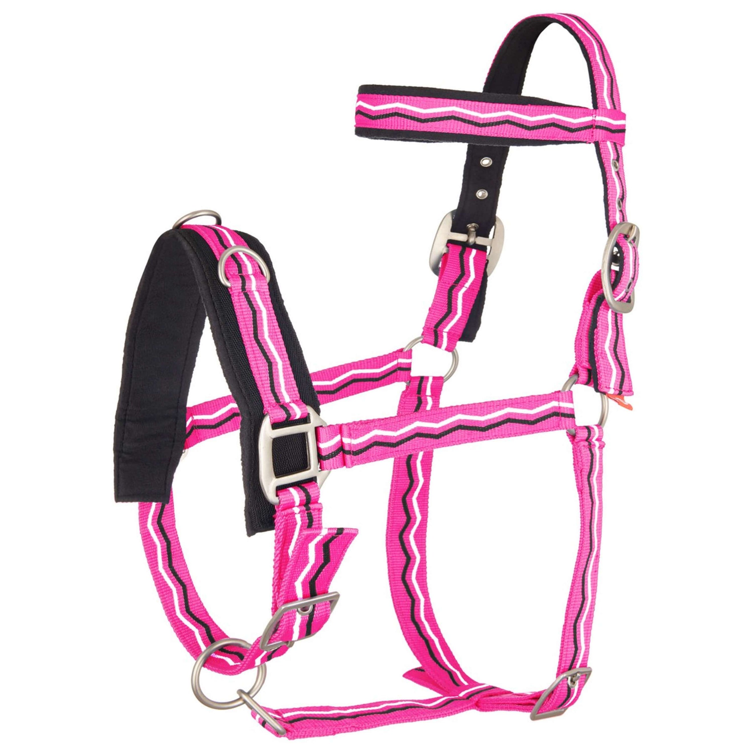 Imperial Riding Cavesson Nylon Neon Pink